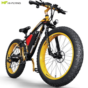 Hi-Flying Top 020 ECO Electric Bike - Yellow & Black - SALE **FREE DELIVERY**