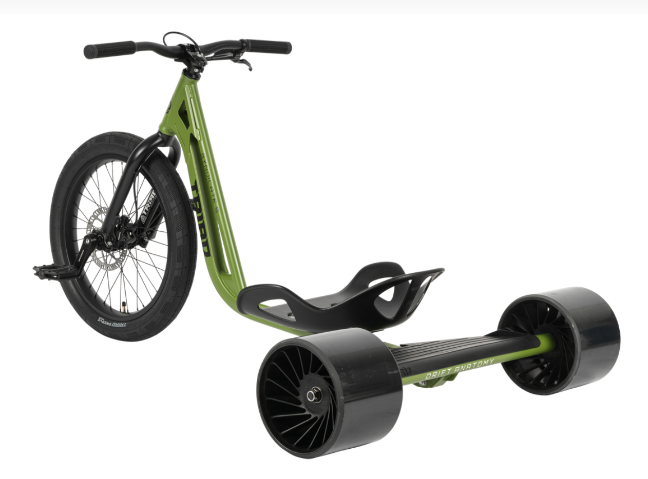 Triad SYNDICATE 5 Drift Trike Matte Green ElectricSkateboard